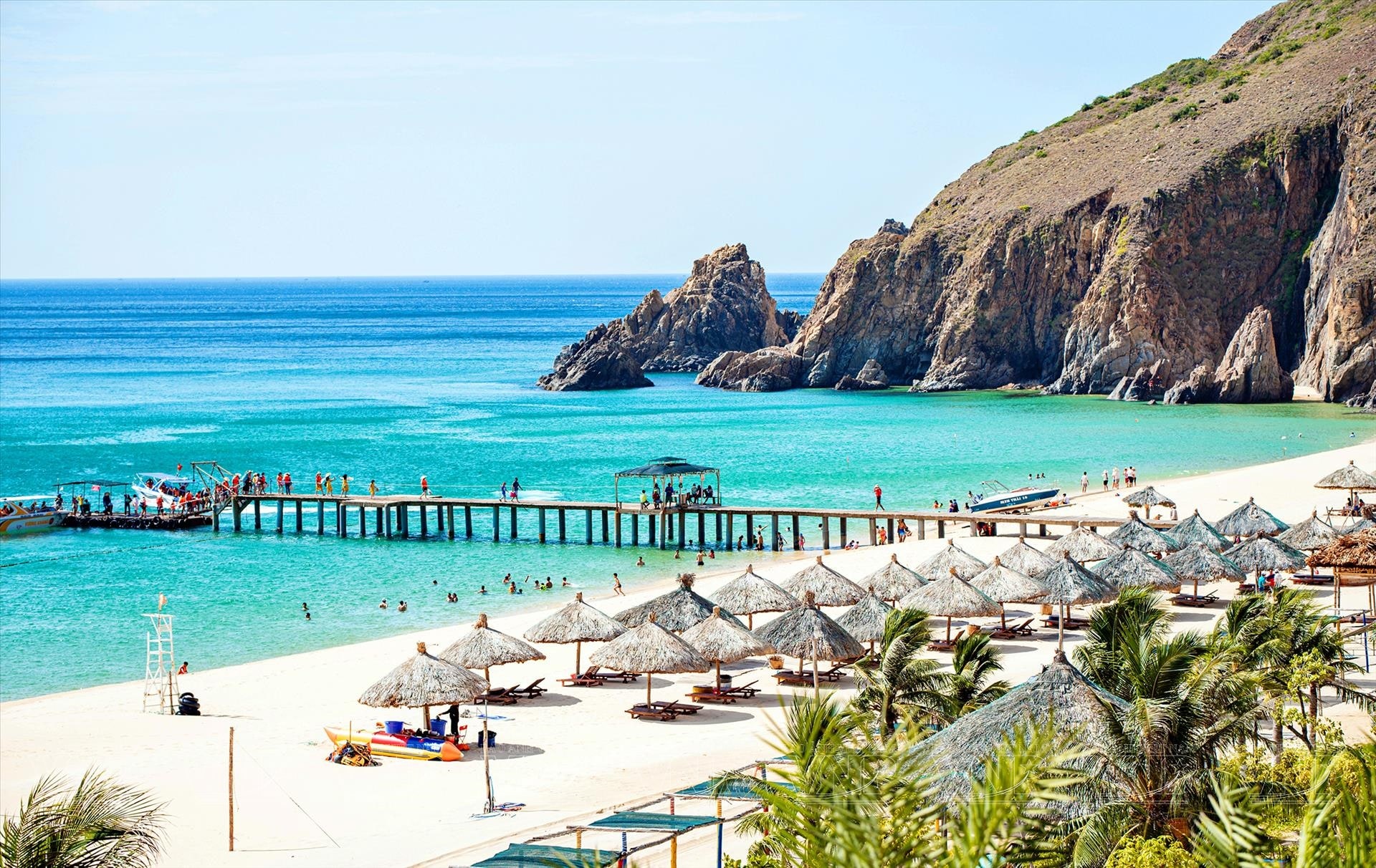 Quy Nhon is one of the clearest coastal areas in Vietnam